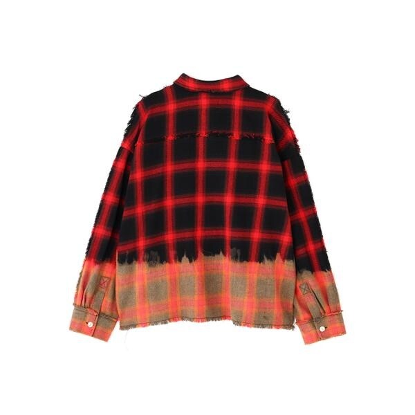 エルエイチピー（LHP）/DankeSchon／ダンケシェーン／FLANNEL DAMAGE OMBRE BLEACH CHE_13