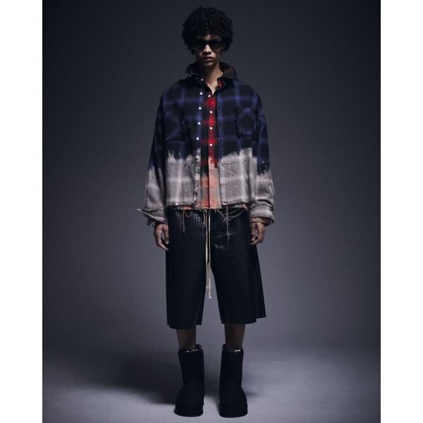 エルエイチピー（LHP）/DankeSchon／ダンケシェーン／FLANNEL DAMAGE OMBRE BLEACH CHE_15