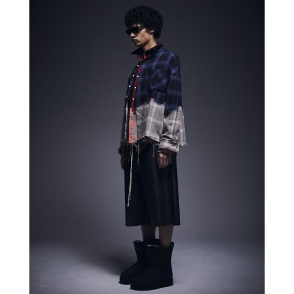 エルエイチピー（LHP）/DankeSchon／ダンケシェーン／FLANNEL DAMAGE OMBRE BLEACH CHE_16