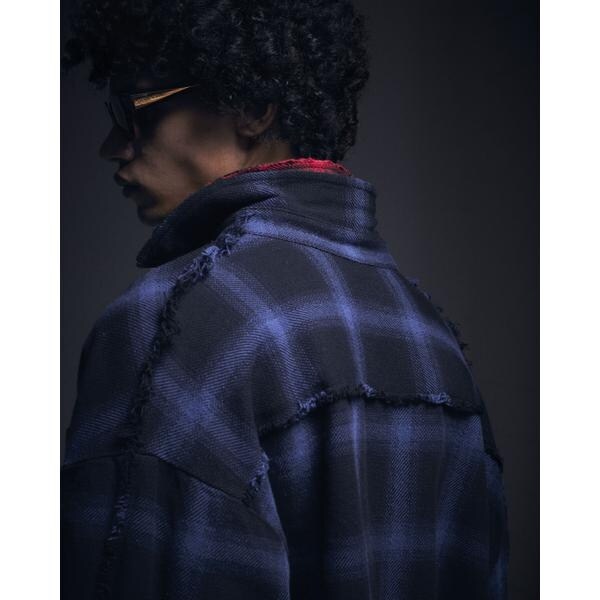 エルエイチピー（LHP）/DankeSchon／ダンケシェーン／FLANNEL DAMAGE OMBRE BLEACH CHE_18