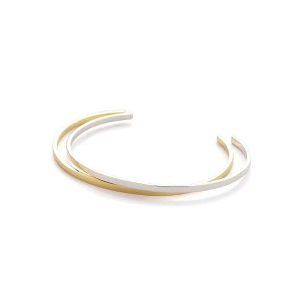 エルエイチピー（LHP）/トゥエンティーエイティー／ STERLING SILVER DOUBLE FLAT BANGLE 2