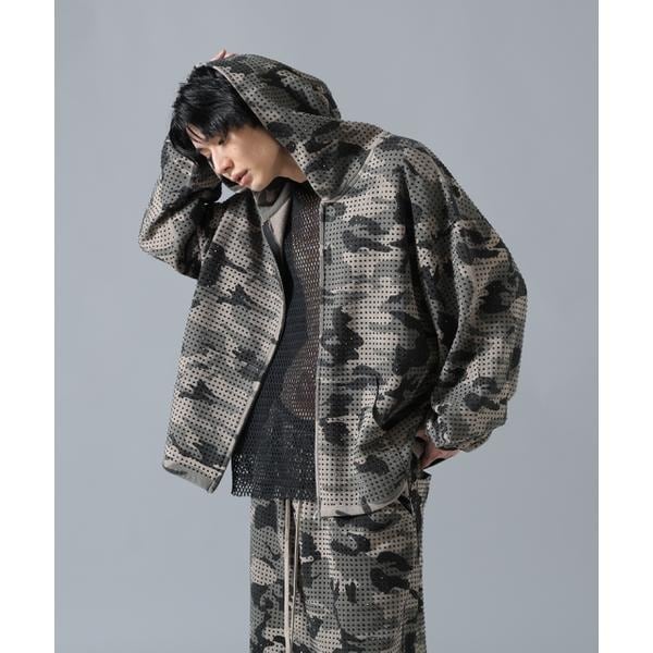 エルエイチピー（LHP）/DankeSchon／ダンケシェーン／CAMO LINESTONE ZIP HOODIE