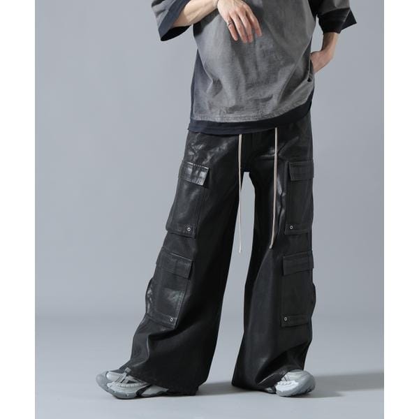 エルエイチピー（LHP）/DankeSchon／ダンケシェーン／11oz RABBER COATED FLARE CARGO