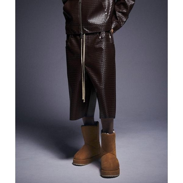 エルエイチピー（LHP）/DankeSchon／ダンケシェーン／WOVEN FAUX LEATHER SHORTS