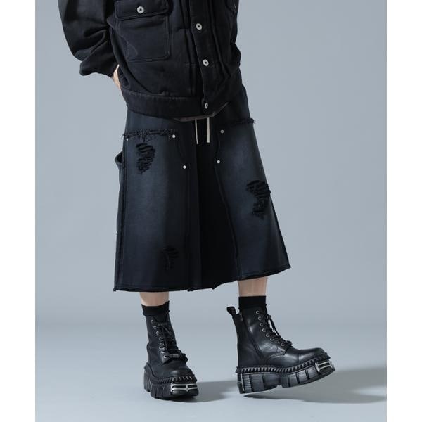 エルエイチピー（LHP）/DankeSchon／ダンケシェーン／SULFUR SWEAT W−KNEE SHORTS_1