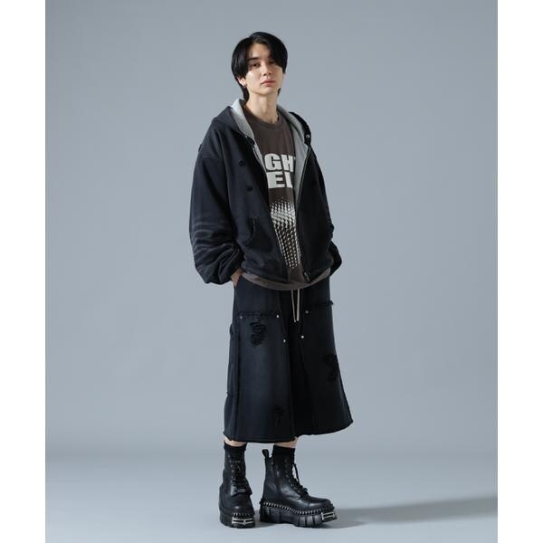 エルエイチピー（LHP）/DankeSchon／ダンケシェーン／SULFUR SWEAT W−KNEE SHORTS_3