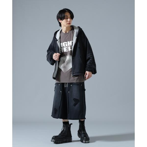 エルエイチピー（LHP）/DankeSchon／ダンケシェーン／SULFUR SWEAT W−KNEE SHORTS_4