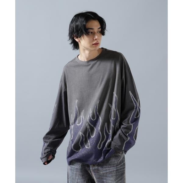 エルエイチピー（LHP）/WHITELAND／ホワイトランド／HOTFIX FIRE LS TEE