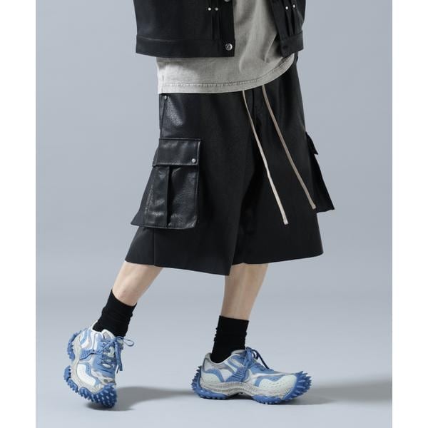 エルエイチピー（LHP）/DankeSchon／ダンケシェーン／PULEATHER CARGO SHORTS_2