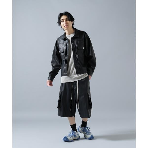 エルエイチピー（LHP）/DankeSchon／ダンケシェーン／PULEATHER CARGO SHORTS_5