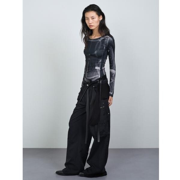 エルエイチピー（LHP）/NACHE／ナチェ／MIXED LAYERD TIE JOGGER PANT_4