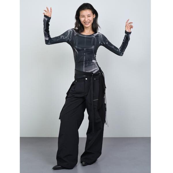エルエイチピー（LHP）/NACHE／ナチェ／MIXED LAYERD TIE JOGGER PANT_5