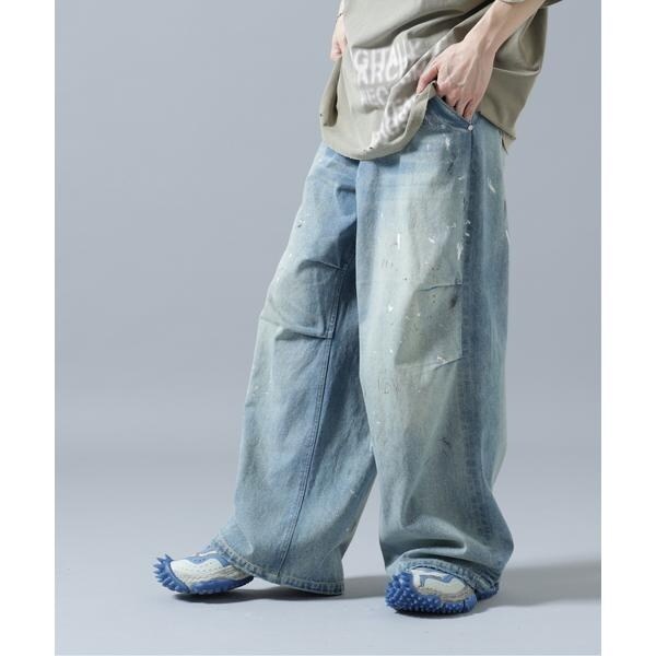 エルエイチピー（LHP）/DankeSchon／ダンケシェーン／12oz BAGGY JEANS／PAINT_2