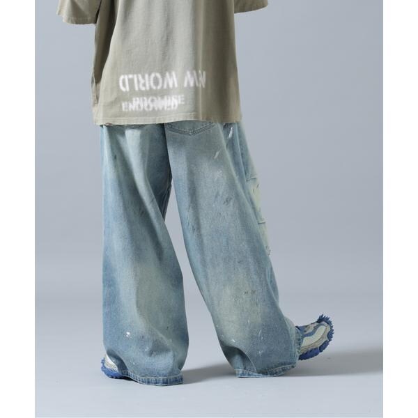 エルエイチピー（LHP）/DankeSchon／ダンケシェーン／12oz BAGGY JEANS／PAINT_3