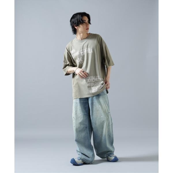 エルエイチピー（LHP）/DankeSchon／ダンケシェーン／12oz BAGGY JEANS／PAINT_5