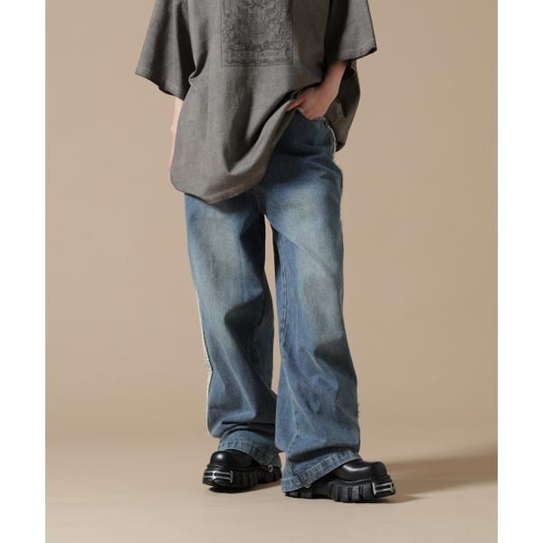 エルエイチピー（LHP）/SIS／エスアイエス／Side Fringe Denim Pants