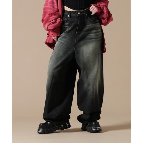 エルエイチピー（LHP）/SIS／エスアイエス／Washed Wide Denim Pants 14,212円