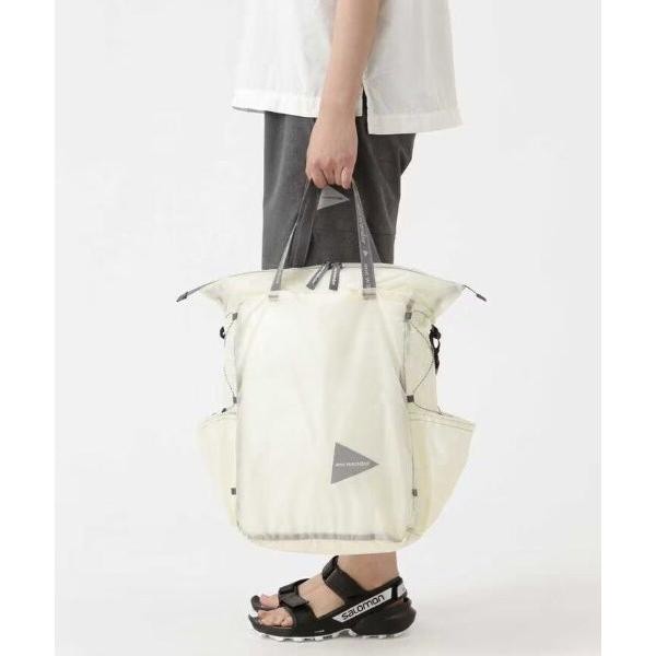 ビーバー/and wander／アンドワンダー sil tote bag シルトートバッグ