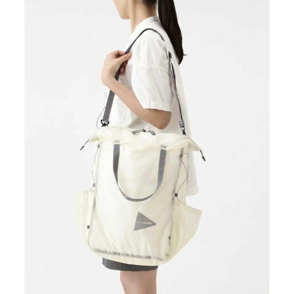 ビーバー/and wander／アンドワンダー　sil tote bag　シルトートバッグ_3