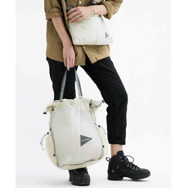 ビーバー/and wander／アンドワンダー　sil tote bag　シルトートバッグ_4