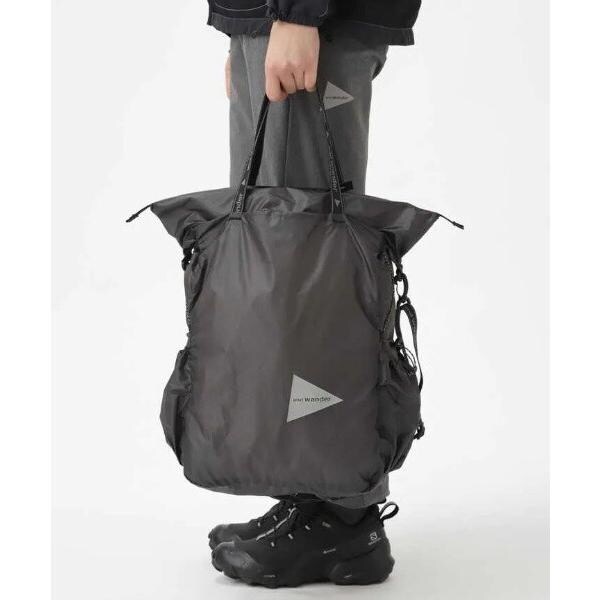 ビーバー/and wander／アンドワンダー　sil tote bag　シルトートバッグ_6