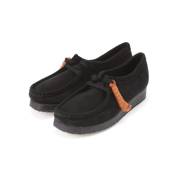 ビーバー（BEAVER）/CLARKS／クラークス　WALLABEE BLACK SUEDE ワラビー　レディース