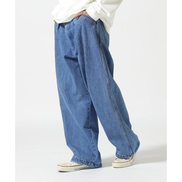 ビーバー（BEAVER）/B omnivore／ビーオムニボー　DENIM BELT LOOSE PANTS