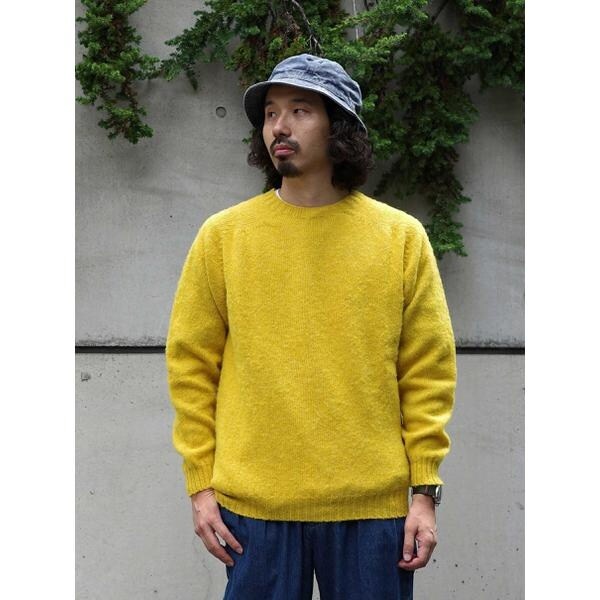 ビーバー（BEAVER）/INVERALLAN／インバーアラン　別注SHAGGY CREW SHETLAND SWEATER