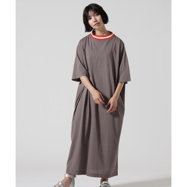 ビーバー（BEAVER）/B omnivore／ビーオムニボー　ライン入りリブシルケット天竺ワンピ