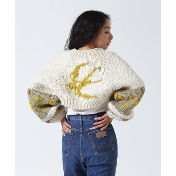 ビーバー（BEAVER）/RHODOLIRION／ロドリリオン　Cowichan Knit Bolero カウチンニットボレロ