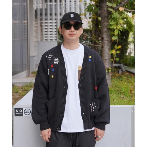 ビーバー（BEAVER）/B omnivore／ビーオムニボー　HAND STITCH CARDIGAN ハンドステッチカーデ