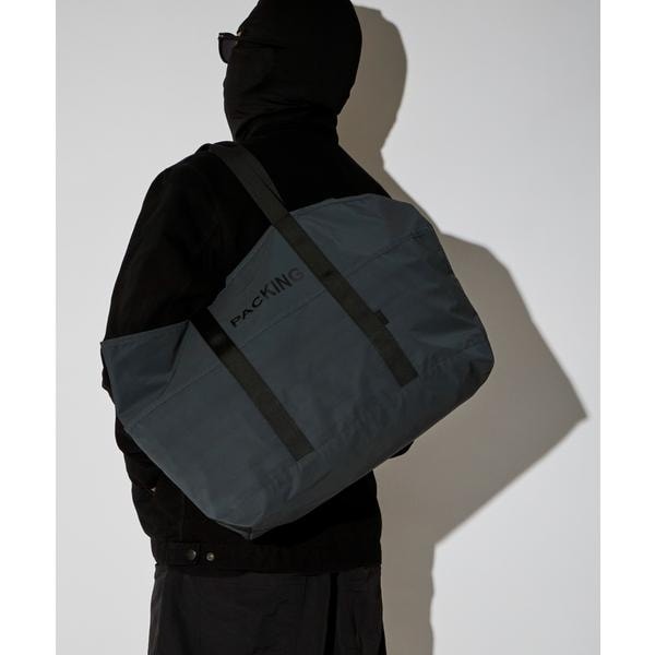 【NEW】ビーバー（BEAVER）/PACKING／パッキング　BLACK REFLECTIVE TOTE