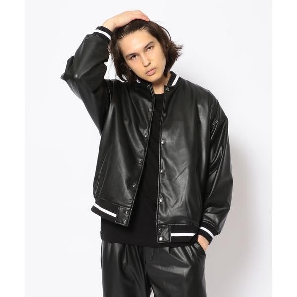 ビーセカンド（B’2nd）/LUSOR（ルーソル）Ecoleather Stadium jumper エコレザースタジャンの通販は 11,396円