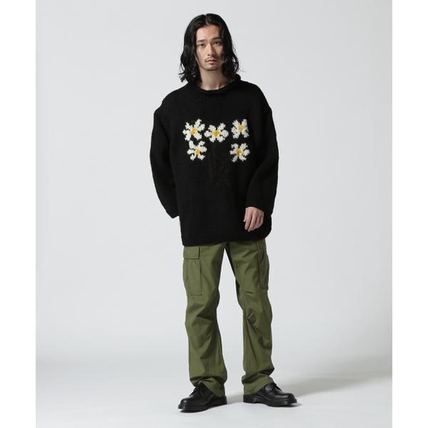 ビーセカンド（B’2nd）/MacMahon Knitting Mills ／ Roll Neck Knit−5 Flower_3