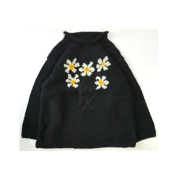 ビーセカンド（B’2nd）/MacMahon Knitting Mills ／ Roll Neck Knit−5 Flower_8