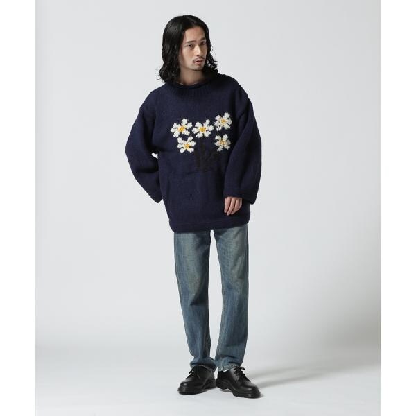 ビーセカンド（B’2nd）/MacMahon Knitting Mills ／ Roll Neck Knit−5 Flower_9