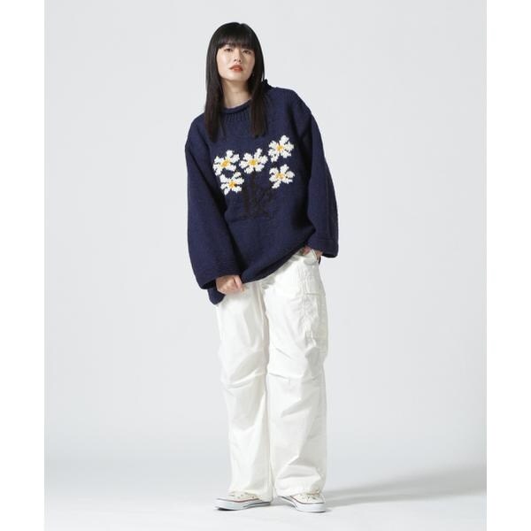 ビーセカンド（B’2nd）/MacMahon Knitting Mills ／ Roll Neck Knit−5 Flower_11