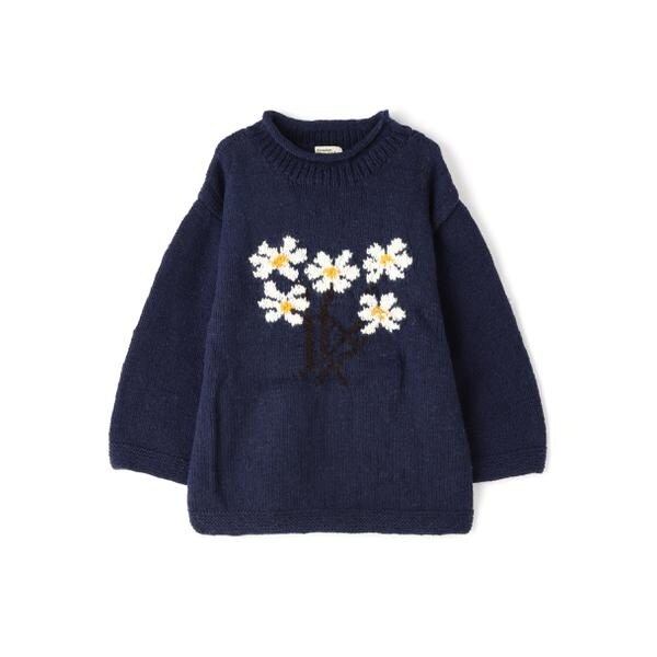 ビーセカンド（B’2nd）/MacMahon Knitting Mills ／ Roll Neck Knit−5 Flower_12