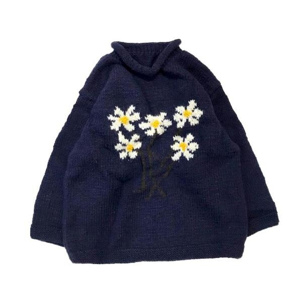 ビーセカンド（B’2nd）/MacMahon Knitting Mills ／ Roll Neck Knit−5 Flower_14