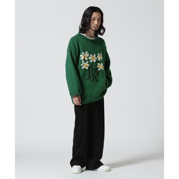ビーセカンド（B’2nd）/MacMahon Knitting Mills ／ Roll Neck Knit−5 Flower_15