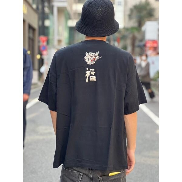 ビーセカンド（B’2nd）/REMI RELIEF(レミレリーフ) 別注LW加工20／−天竺BIGサイズT(刺繍：福)の通販は