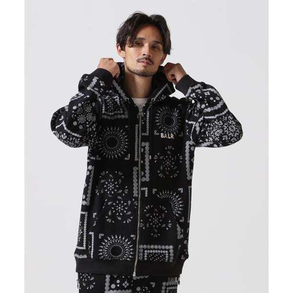 ビーセカンド（B’2nd）/BALR．／ボーラー／Q−SERIES PAISLEY ST ZIP HD／B’2nd別注