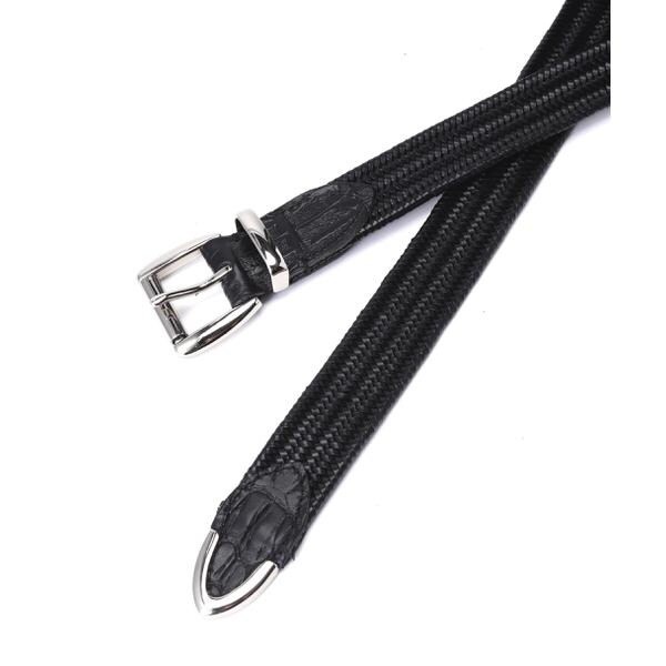 ビーセカンド（B’2nd）/PIUORO(ピウオロ)LEATHER MESH BELT レザーメッシュベルト