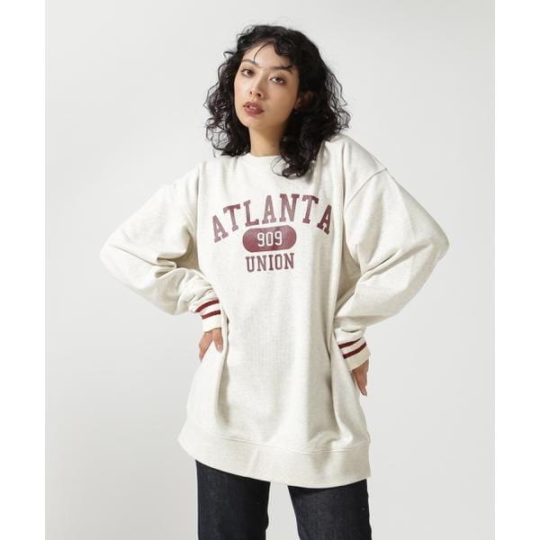 ビーセカンド（B’2nd）/DROIT BELLO（ドロイトベロ）ボーダーソデリブカレッジスエット