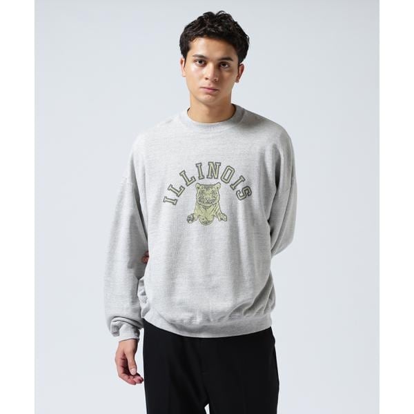 ビーセカンド（B’2nd）/REMI RELIEF ／ ロングウォッシュ加工 別注3飛び裏毛クルースウェット(ILLINOIS)