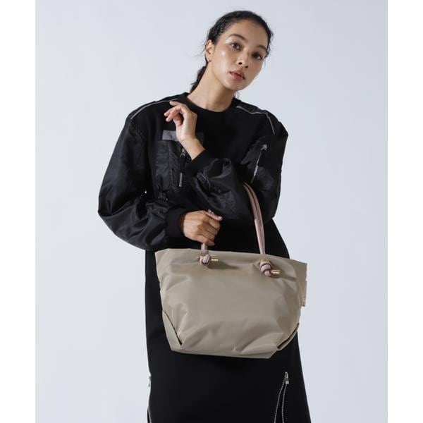 ビーセカンド（B’2nd）/VIOLAd’ORO (ヴィオラドーロ) ノットハンドルナイロントートM サイズ／BIANCA