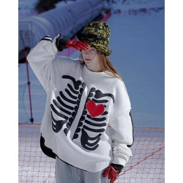 ビーセカンド（B’2nd）/DISCOVERED(ディスカバード) 別注BONE WAFFLE LONG SLEEVE TEE