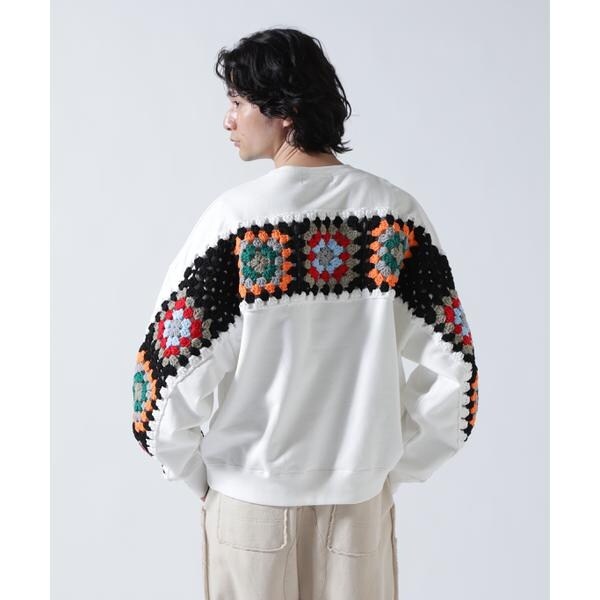 ビーセカンド（B’2nd）/DISCOVERED(ディスカバード) 別注CROCHET SLEEVE SWEAT(UNISEX)_2