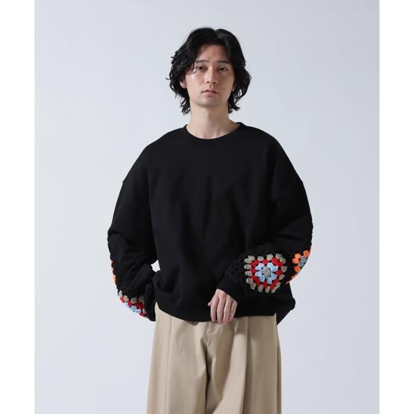 ビーセカンド（B’2nd）/DISCOVERED(ディスカバード) 別注CROCHET SLEEVE SWEAT(UNISEX)_4