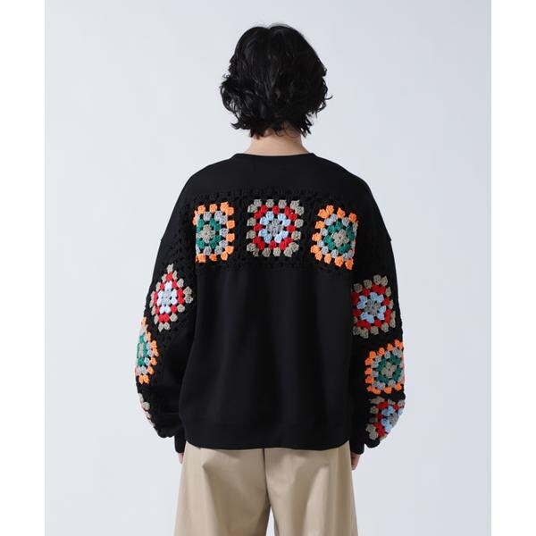 ビーセカンド（B’2nd）/DISCOVERED(ディスカバード) 別注CROCHET SLEEVE SWEAT(UNISEX)_8